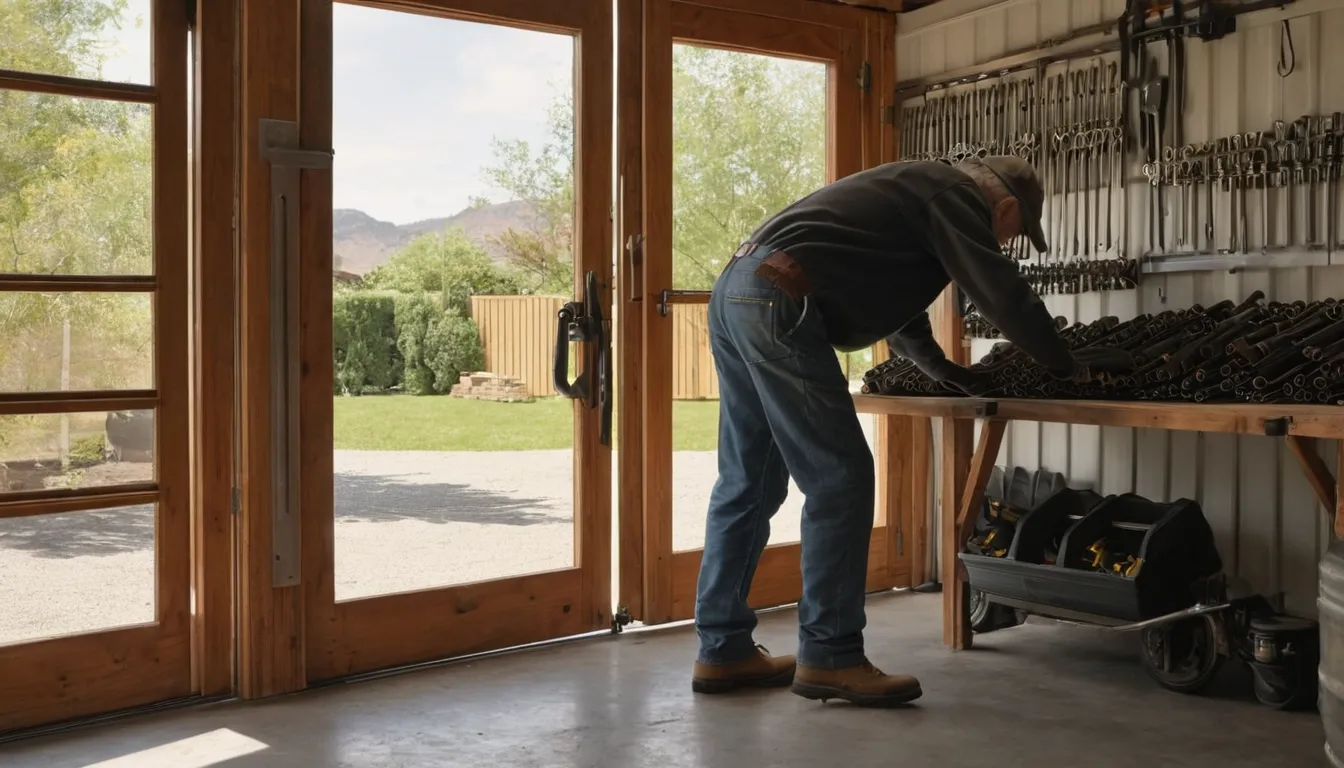 A provider checking garage door springs and hardware in the Glen Carbon area